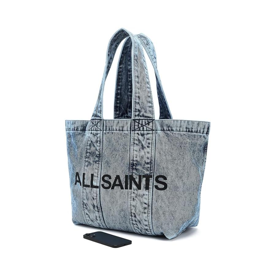 オールセインツ AllSaints Izzy デニム Tote レディース ハンドバッグ かばん Bleached Blue