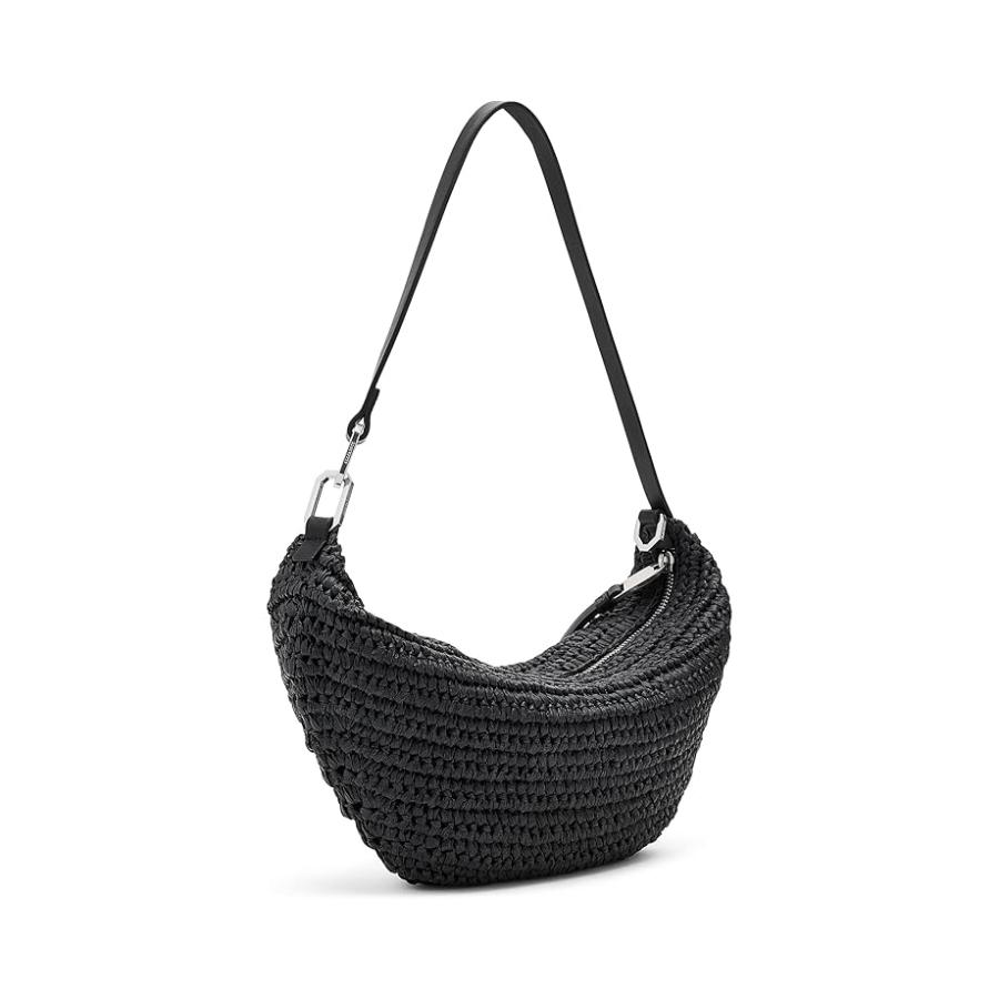 オールセインツ AllSaints Luna Micro Paper Bag レディース ハンドバッグ かばん Black