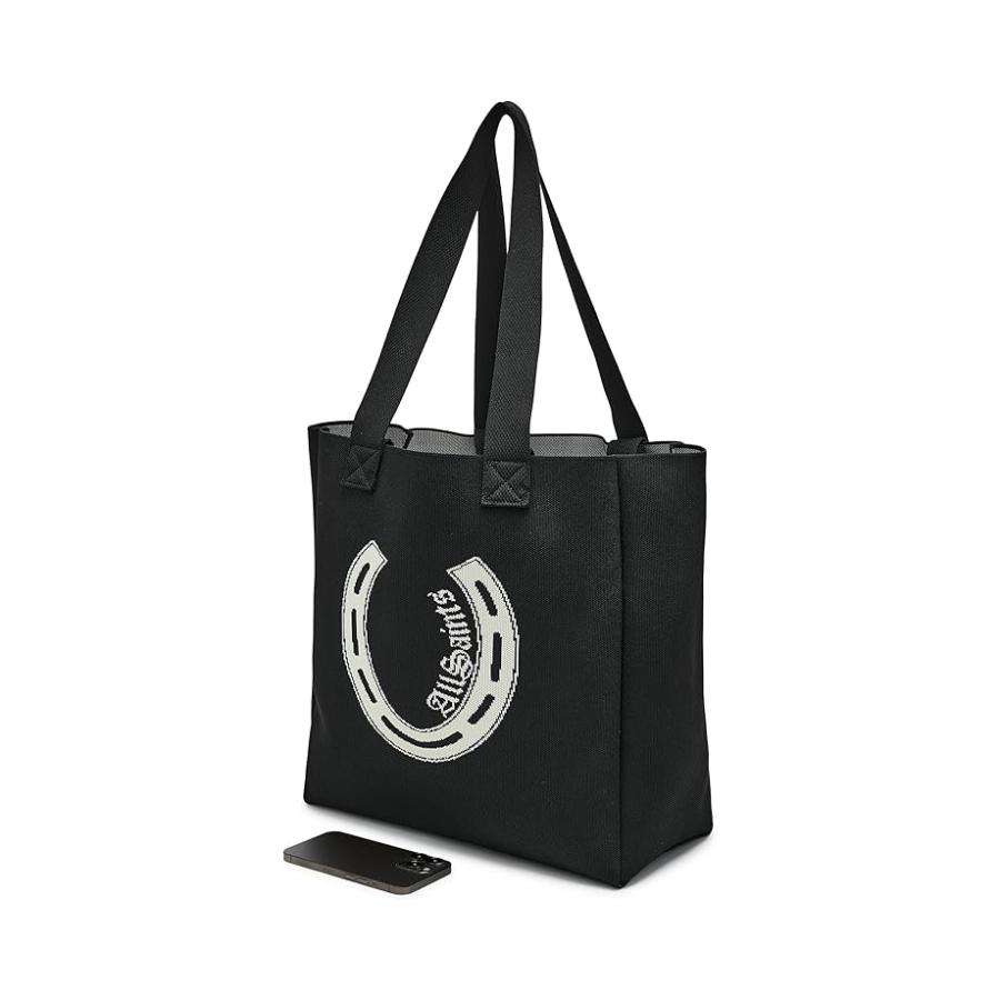 オールセインツ AllSaints Izzy Horseshoe Tote レディース ハンドバッグ かばん Black