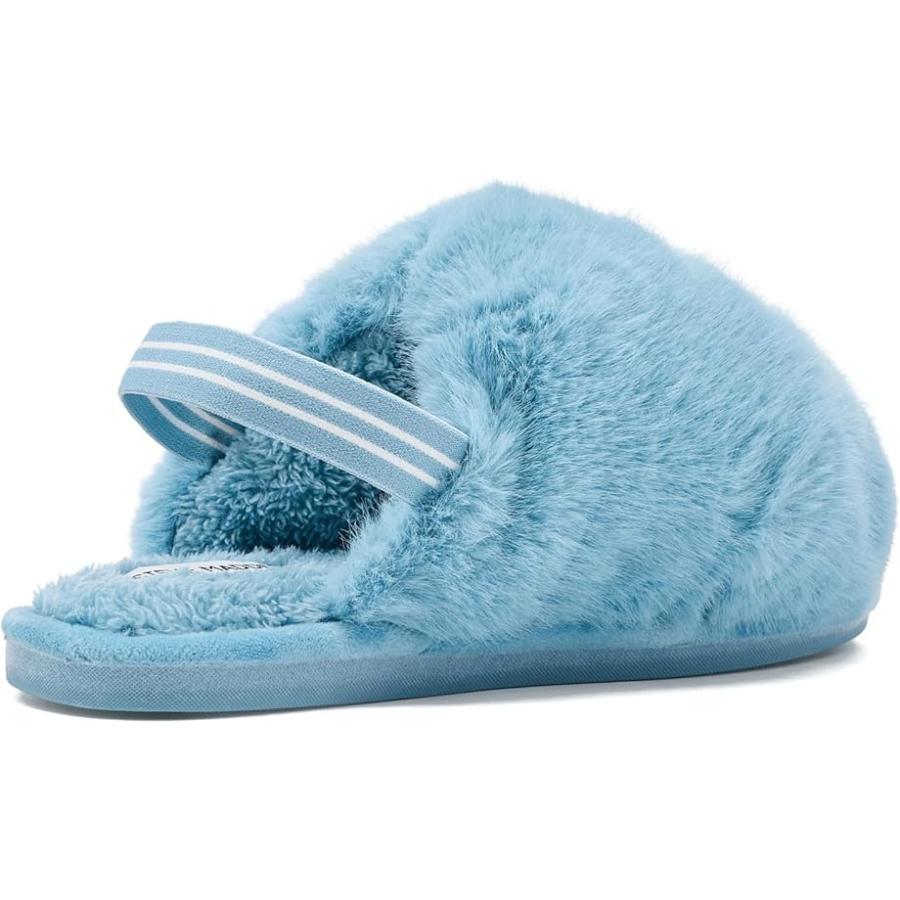 スティーブマッデン Steve Madden Kids Poof (Little Kid/Big Kid) キッズ・ジュニア Slippers Bluの画像