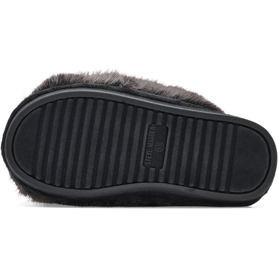 スティーブマッデン Steve Madden Kids Poof (Little Kid/Big Kid) キッズ・ジュニア Slippers Greの画像