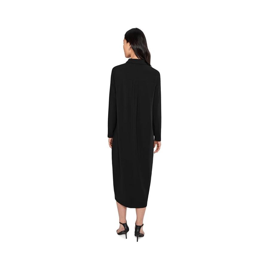 Eileen Fisher ストレッチ Jersey ニット クラシック Collar Dress レディース Dresses Black_3