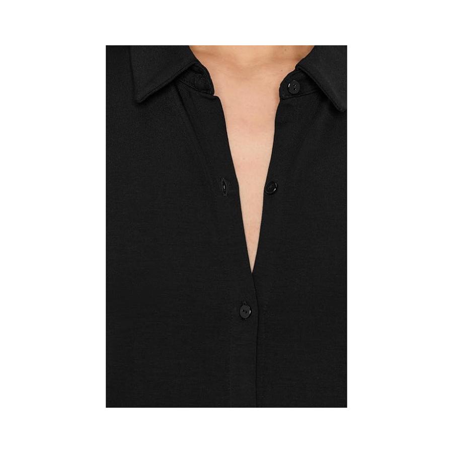 Eileen Fisher ストレッチ Jersey ニット クラシック Collar Dress レディース Dresses Black_4