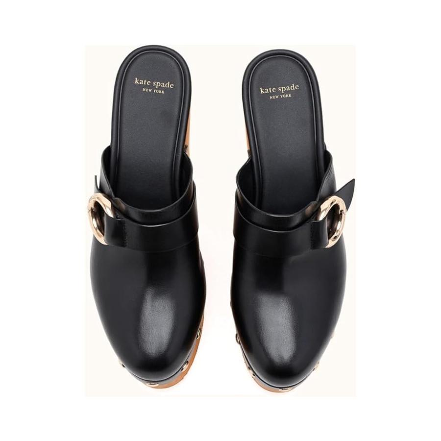 ケイトスペード Kate Spade ニューヨーク Halo プラットフォーム Clogs ミュール レディース ヒール パンプス Black_1