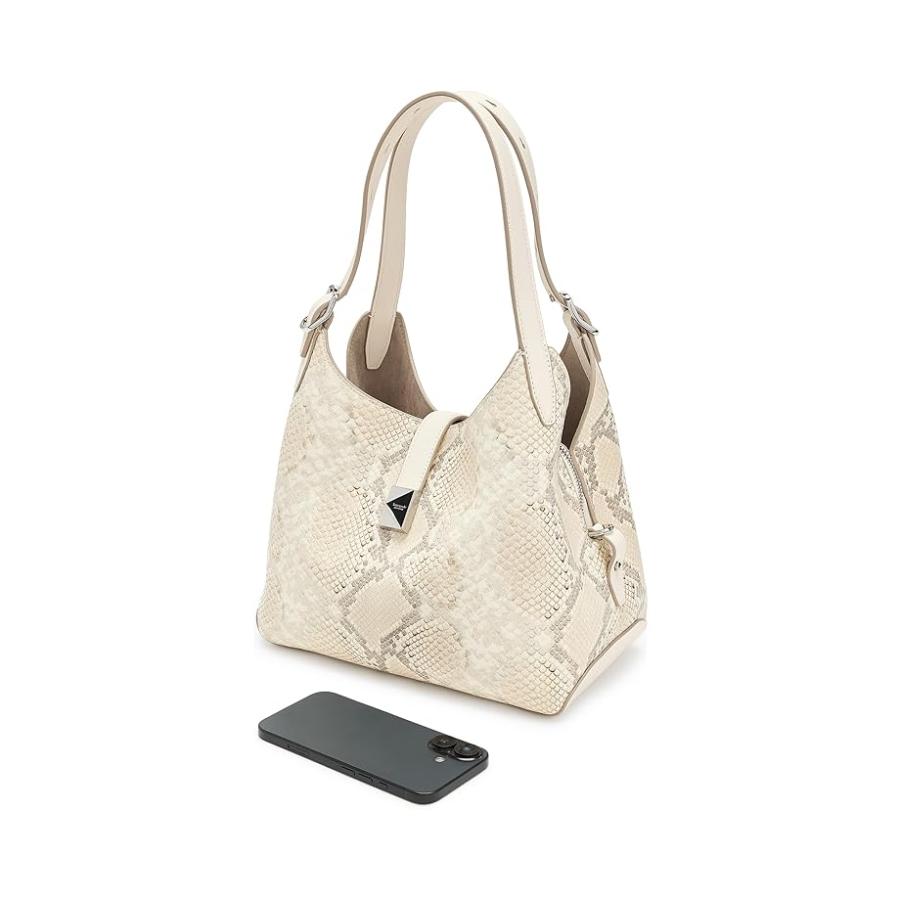 ケイトスペード Kate Spade ニューヨーク Deco Snake Embossed レザー Crossbody Tote レディース ハンドバの画像