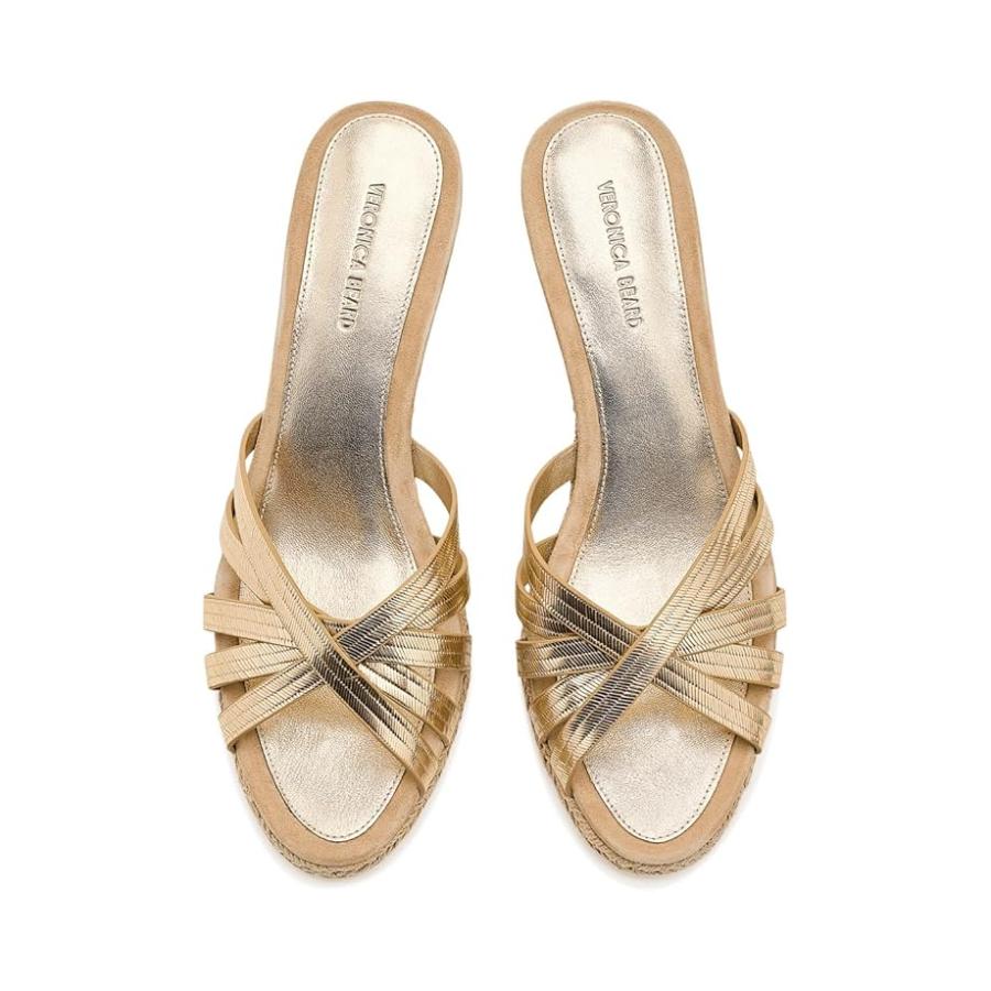 ベロニカビアード Veronica Beard Phylina スライド Sandals レディース ヒール パンプス Goldの画像