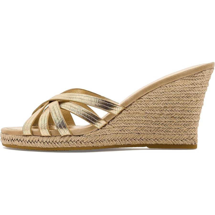 ベロニカビアード Veronica Beard Phylina スライド Sandals レディース ヒール パンプス Goldの画像