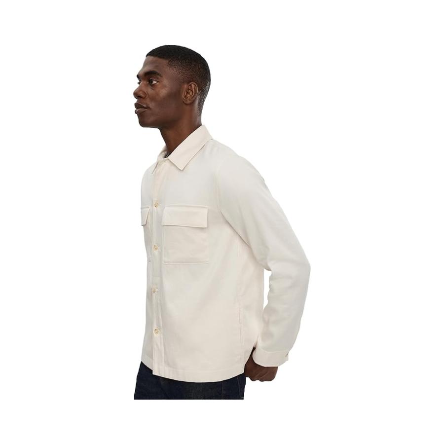 ヴィンス Vince ストレッチ Linen Chore Coat メンズ コート アウター Boneの画像
