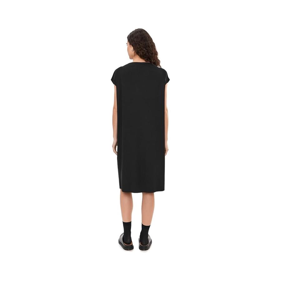 Eileen Fisher Funnel Neck Dress レディース ドレス Black_3