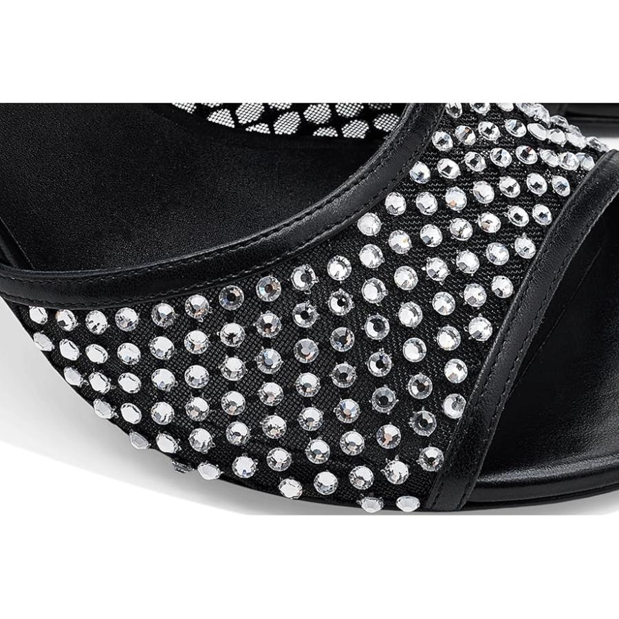 ステュワート ワイツマン Stuart Weitzman Bareitall Shine スライドss レディース ヒール パンプス Blackの画像