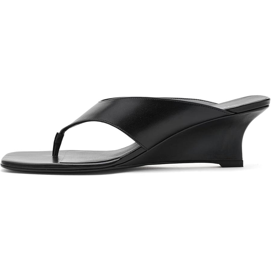 ステュワート ワイツマン Stuart Weitzman Vinnie ウェッジ Thong 50 レディース ヒール パンプス Blackの画像