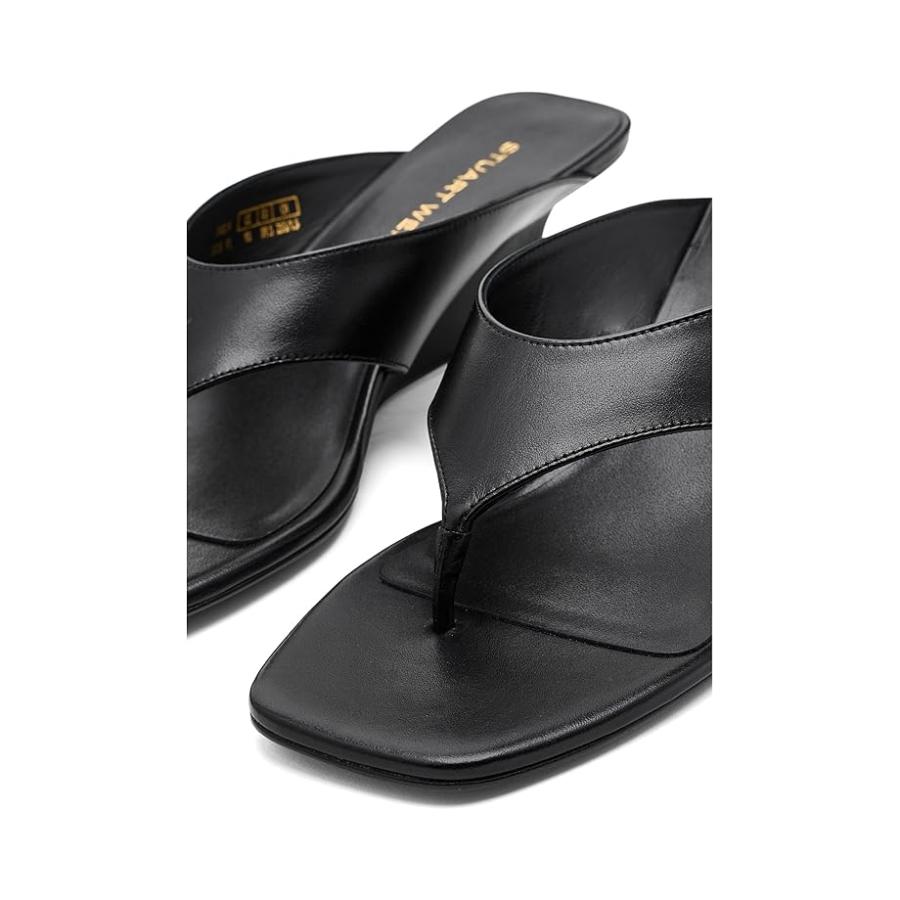 ステュワート ワイツマン Stuart Weitzman Vinnie ウェッジ Thong 50 レディース ヒール パンプス Blackの画像