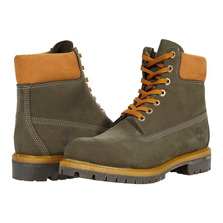 超人気の ティンバーランド 6 Premium Waterproof Boot メンズ ブーツ Dark Green Nubuck お1人様1点限り Ventas Capressocafe Com