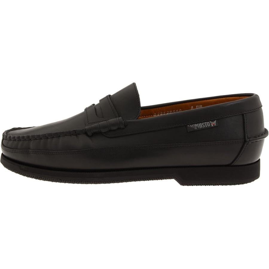 メフィスト キャップ Vert メンズ ローファー Black Smooth Leather