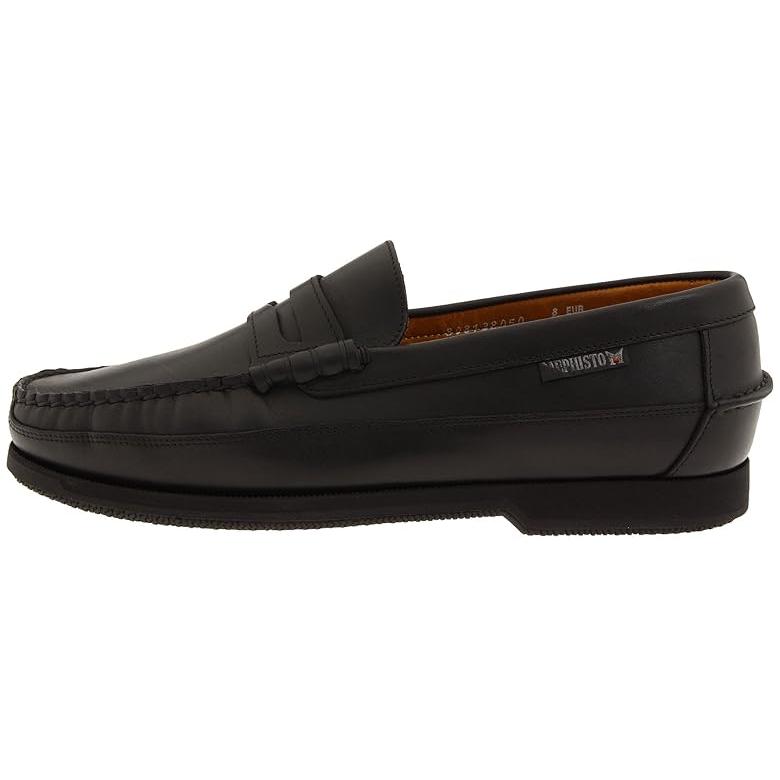 メフィスト Mephisto Cap Vert メンズ ローファー Black Smooth レザーの画像