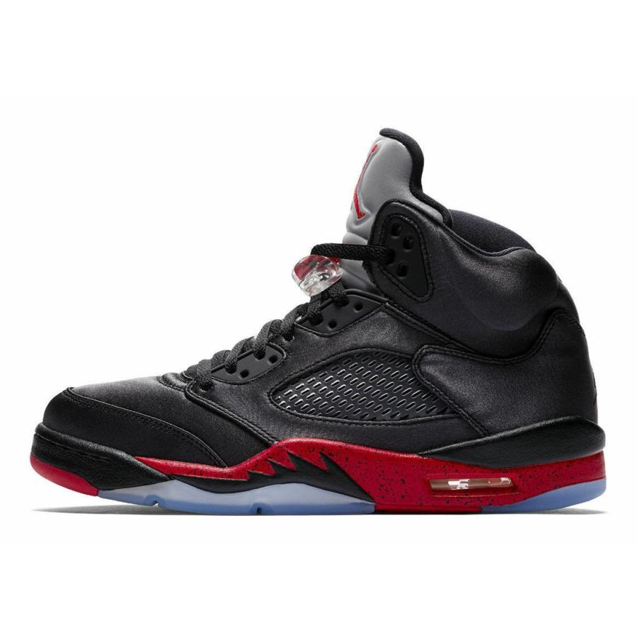 ナイキ NIKE エアージョーダン Air Jordan 5 V Retro (GS) Satin Bred Basketball Shoes 440888-006 バスケ スニーカー Black Red｜orange-orange｜02