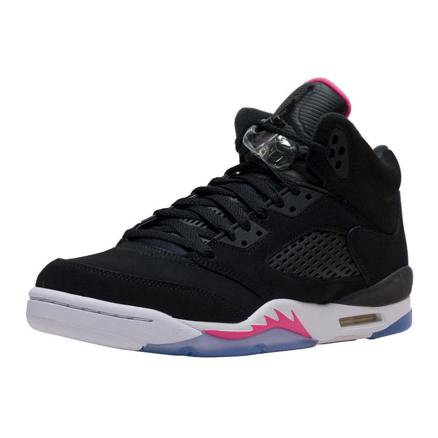 ナイキ NIKE エアージョーダン Air Jordan 5 Retro GG 'Black-Deadly Pink' Basketball GS Grade School Running Shoes 440892-029 ハイカット｜orange-orange｜02