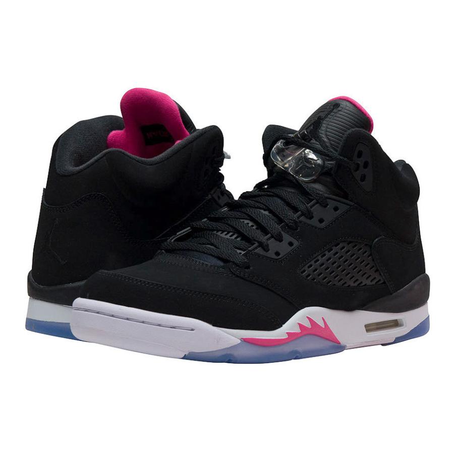 ナイキ NIKE エアージョーダン Air Jordan 5 Retro GG 'Black-Deadly Pink' Basketball GS Grade School Running Shoes 440892-029 ハイカット｜orange-orange｜03