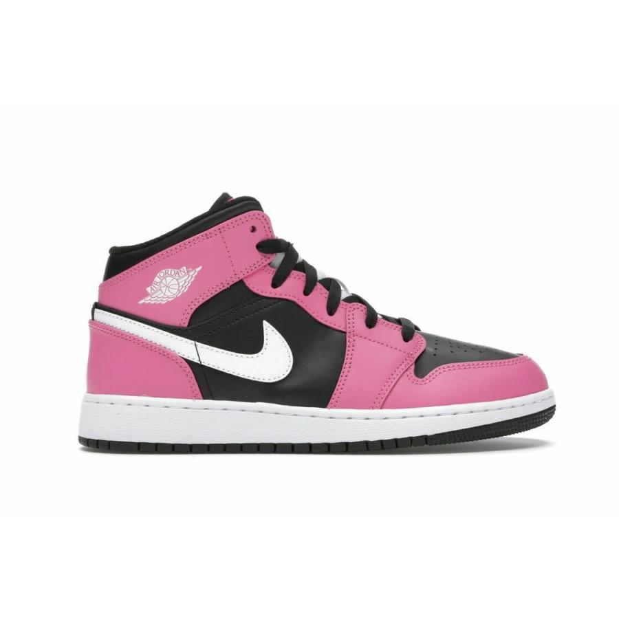 ナイキ NIKE エア ジョーダン 1 Air Jordan1 Mid Pinksicle GS Grade School Running shoes 555112-002 ミドルカット Pink Black White｜orange-orange