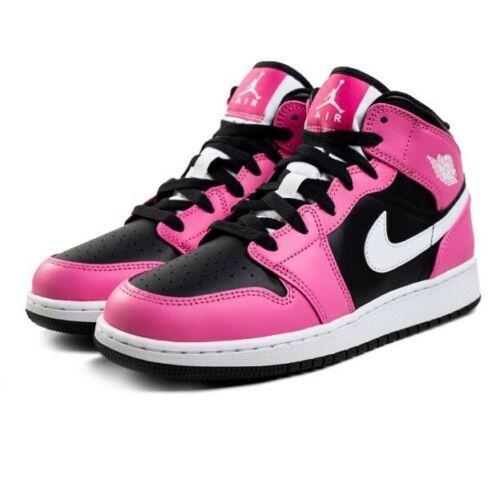 ナイキ NIKE エア ジョーダン 1 Air Jordan1 Mid Pinksicle GS Grade School Running shoes 555112-002 ミドルカット Pink Black White｜orange-orange｜02