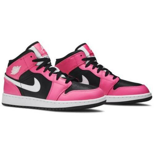 ナイキ NIKE エア ジョーダン 1 Air Jordan1 Mid Pinksicle GS Grade School Running shoes 555112-002 ミドルカット Pink Black White｜orange-orange｜03