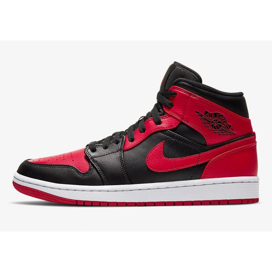 Jordan バスケットボールシューズ 黒/赤 NIKE（ナイキ） エアジョーダン Air Jordan 1 Mid 