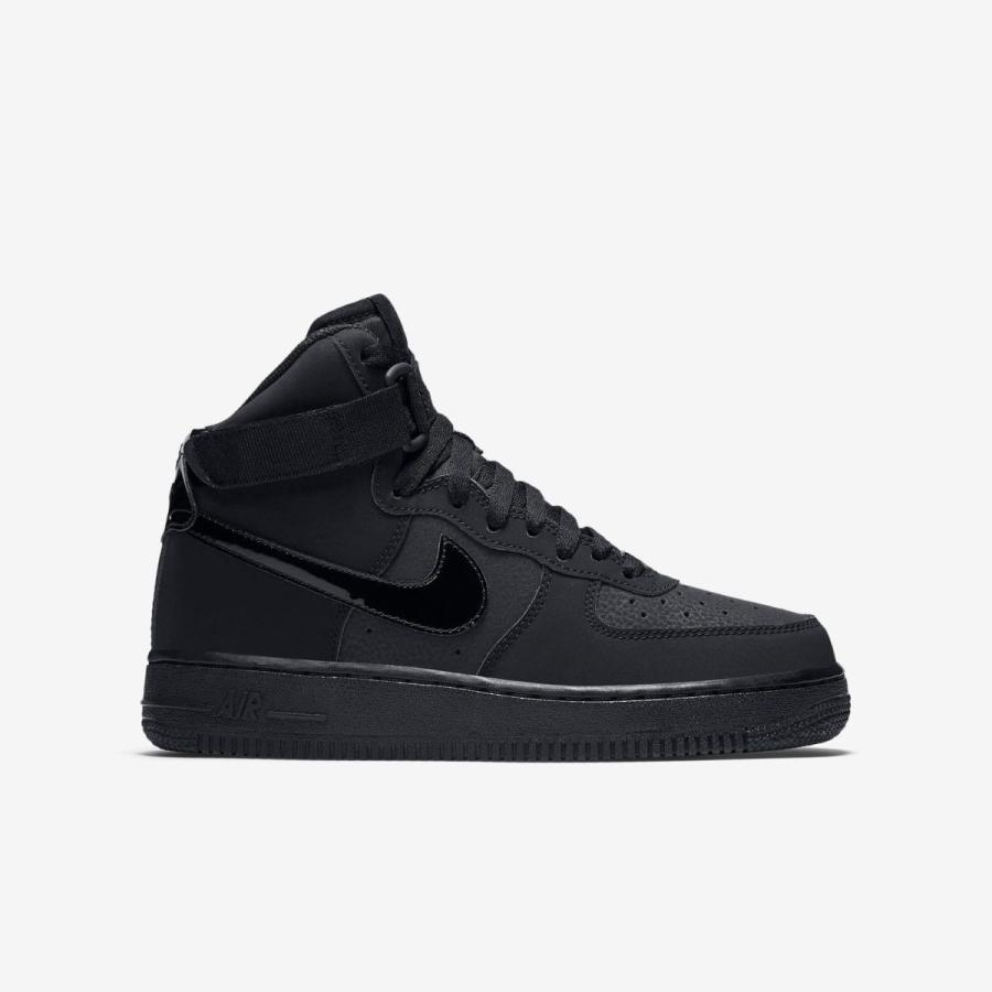 NIKE ナイキ AIR FORCE 1 エアフォースワン GS HIGH BLACK BLACK BLACK 653998-001｜orange-orange