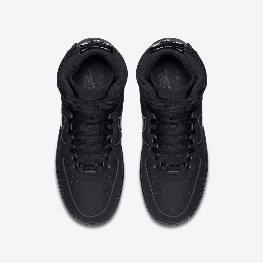 NIKE ナイキ AIR FORCE 1 エアフォースワン GS HIGH BLACK 653998-001 