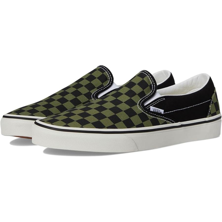 (取寄) バンズ クラシック スリップ オン チェッカーボード Vans Classic Slip On Checkerboard Pop Check Loden Green VANS（ヴァンズ） バンズ クラシック Slip オン チェッカーボード