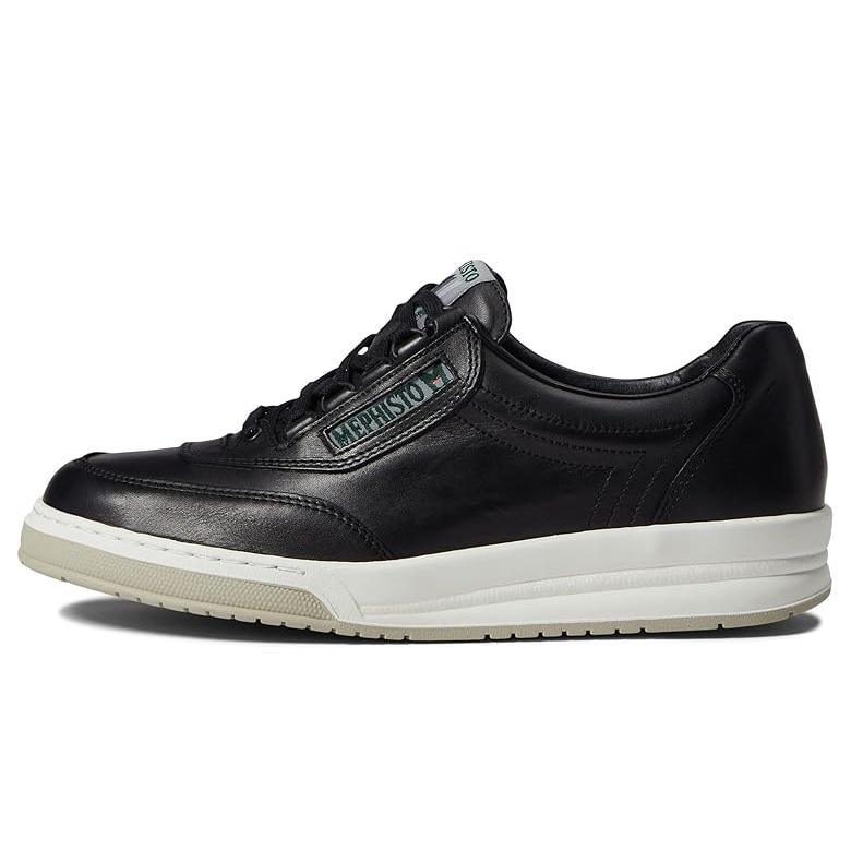 メフィスト Mephisto Match メンズ スニーカー Black Calf レザーの画像