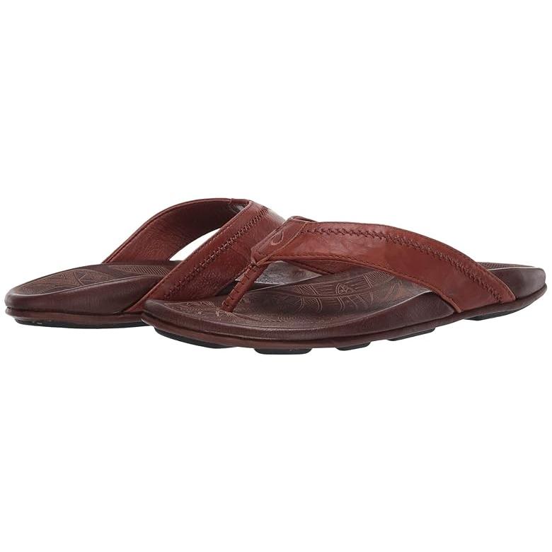 (取寄) オルカイ メンズ ヒアポ OluKai men OluKai Hiapo Rum/Dark Wood OluKai（オルカイ） OluKai Hiapo メンズ サンダル Rum/Dark Wood