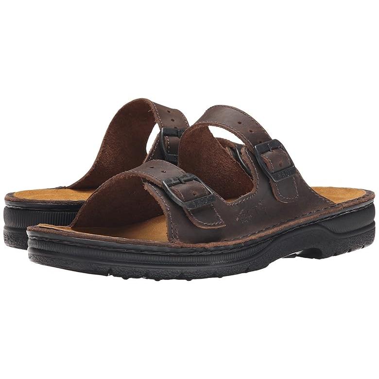 冬バーゲン 海外限定 日本未発売 新作 人気 ブランド Naot Mikael メンズ サンダル Crazy Horse Leather サンダル Www Rankinengineering Com