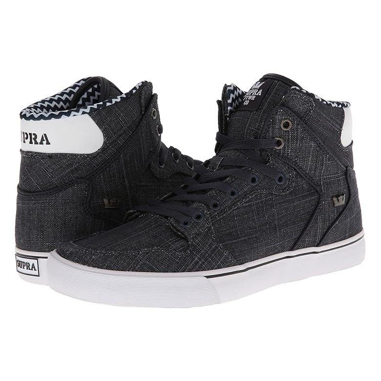スープラ Supra Vaider メンズ スニーカー Blue Linen/White