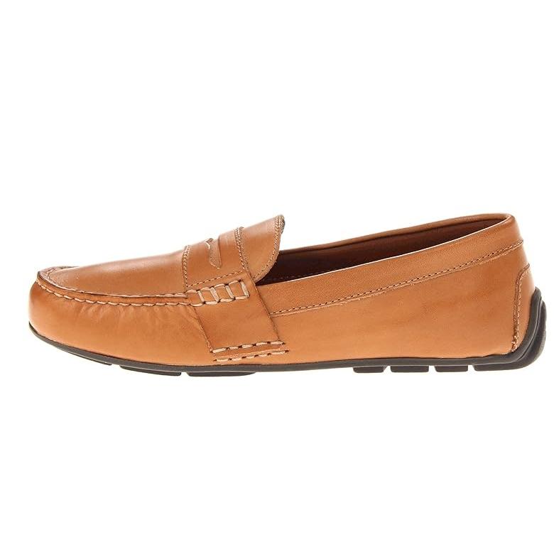 Polo Ralph Lauren Kids   Telly (Big Kid) キッズ・ジュニア Loafers Tan Burnished レザー｜orange-orange｜04