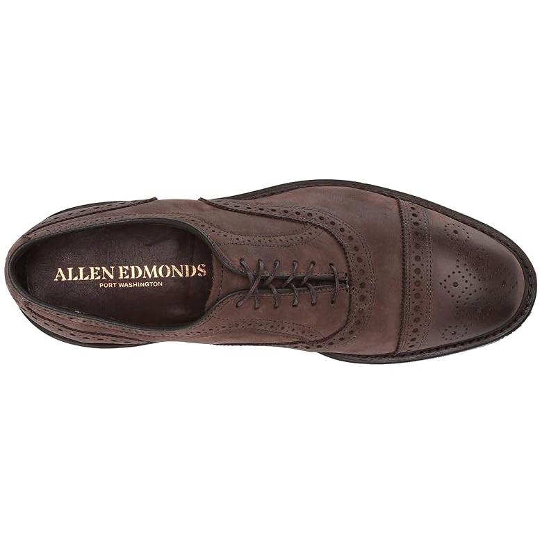 アレン エドモンズ Allen Edmonds Strand mok メンズ オックスフォード Brown Nubuckの画像