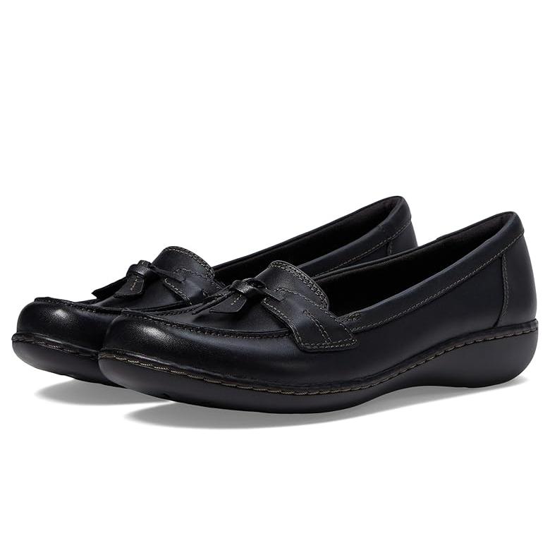 Clarks Paz Sillian, Mocasines Mujer, Negro (Black Leather 005), 40 EU