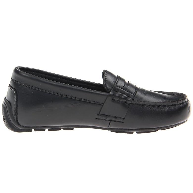 Polo Ralph Lauren Kids   Telly Loafer (Toddler) キッズ・ジュニア Loafers Black Full｜orange-orange｜06