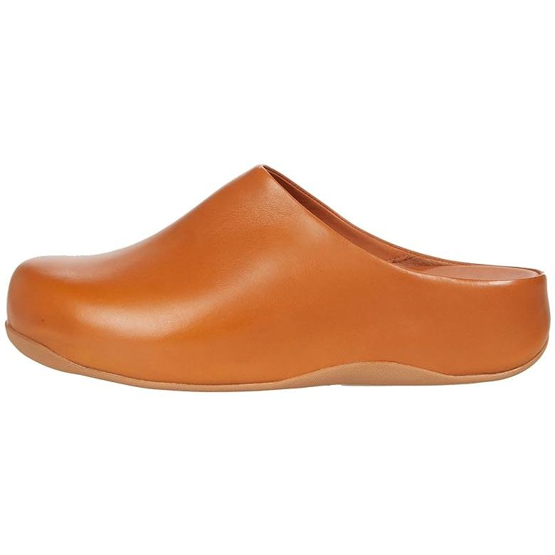 フィットフロップ FitFlop Shuv レディース クロッグ Light Tan｜orange-orange｜04