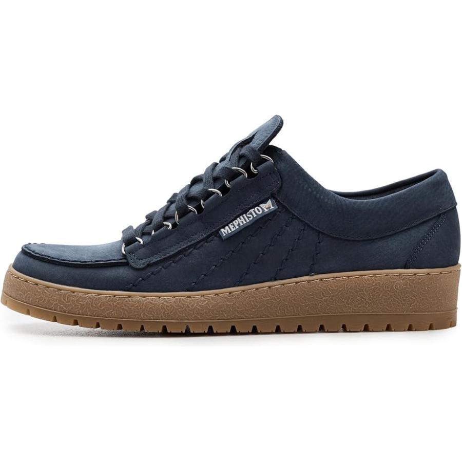 メフィスト Mephisto Rainbow メンズ スニーカー Navy 1の画像