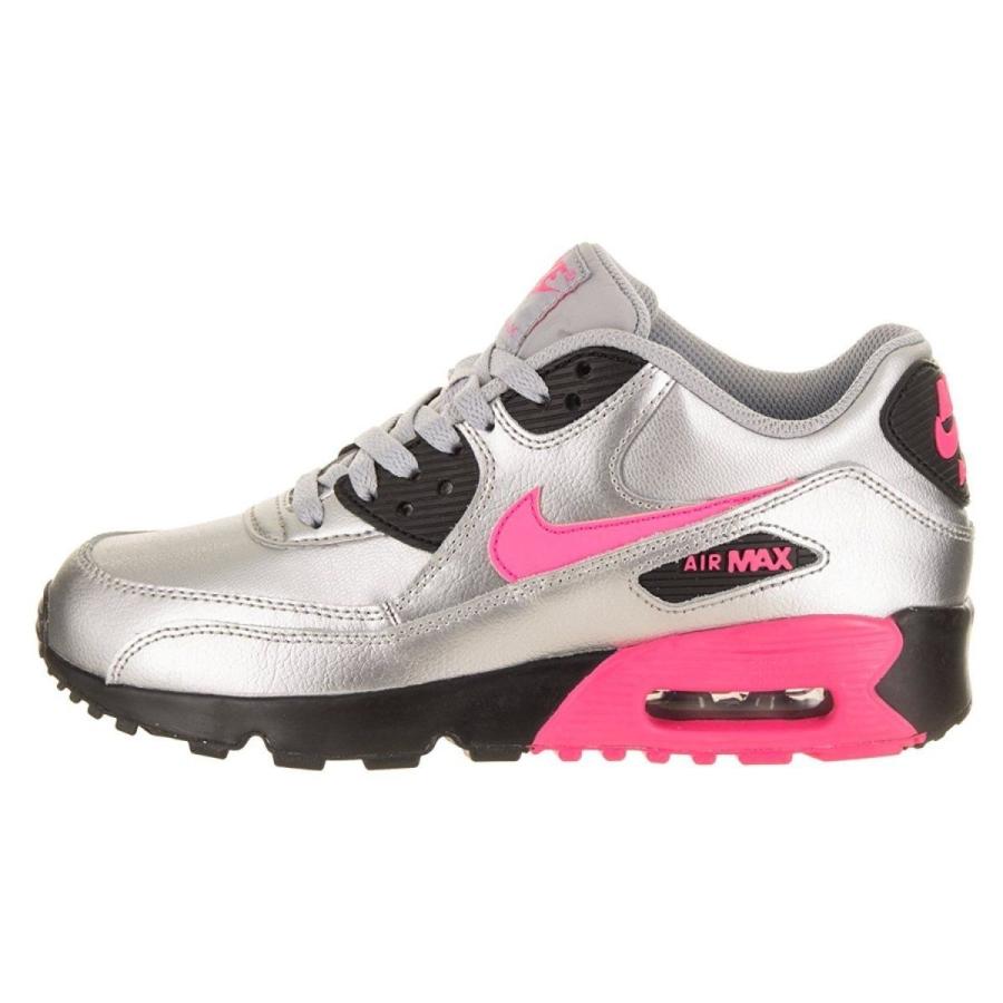 NIKE ナイキ AIR MAX 90 GS LTR Silver Pink Black 833376-004