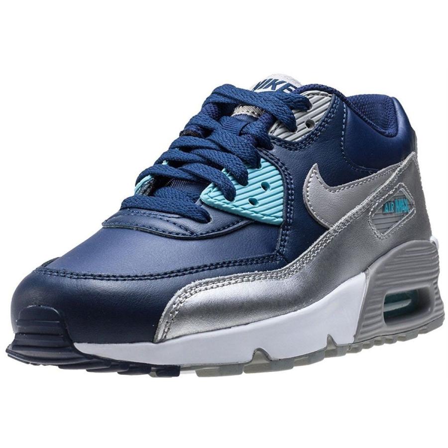 NIKE（ナイキ） AIR MAX 90 GS LTR Binary Blue Matte Silver 833376 