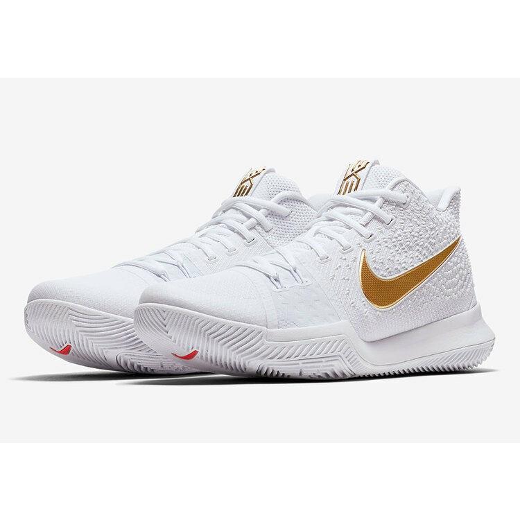 kyrie 3 finals white and gold