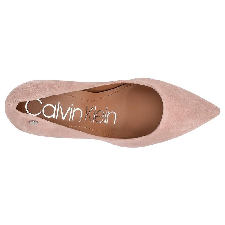 カルバン・クライン Calvin Klein Brady レディース ヒール パンプス Autumn Rose Suede｜orange-orange｜02
