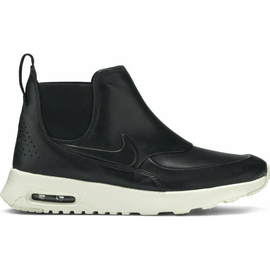 ナイキ NIKE エアマックス シア Air Max Thea Mid Black Sail Leather Shoes Boot Sneakers 859550-001 ミッドカット レディース｜orange-orange