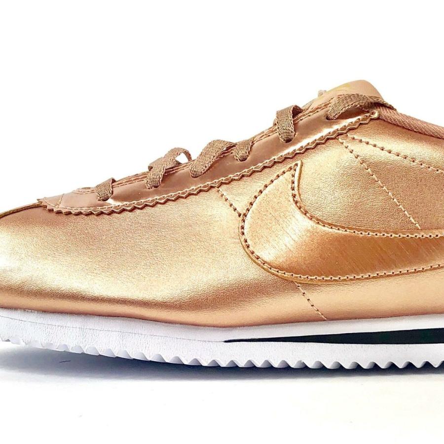 ナイキ NIKE コルテッツ CORTEZ SE GS Sneakers Casual Shoes Running 859569-901 カジュアル ランニング スニーカー Metallic Red Bronze White｜orange-orange｜08