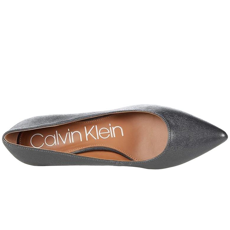 カルバン・クライン Calvin Klein Gabrianna Pump レディース ヒール パンプス Pewter レザー_1