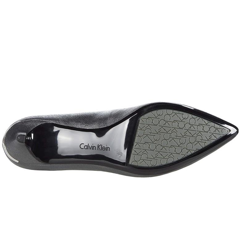 カルバン・クライン Calvin Klein Gabrianna Pump レディース ヒール パンプス Pewter レザー_2