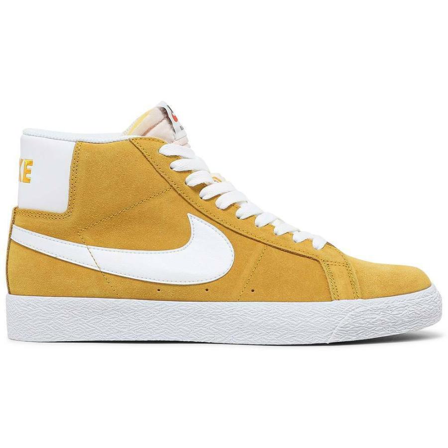 ナイキ NIKE エスビー ズーム ブレーザー SB Zoom Blazer Mid Skate Shoes Casual Sneakers 864349-700 ミッドカット University Gold White｜orange-orange