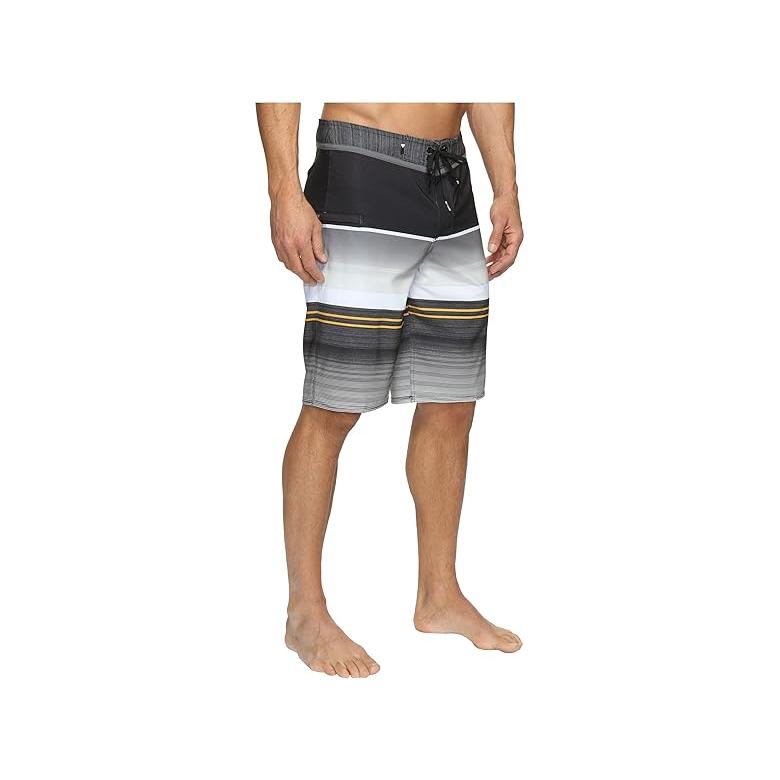 クイックシルバー Quiksilver Everyday Stripe Vee 21\" Boardshorts メンズ 水着 スイムウェアの画像