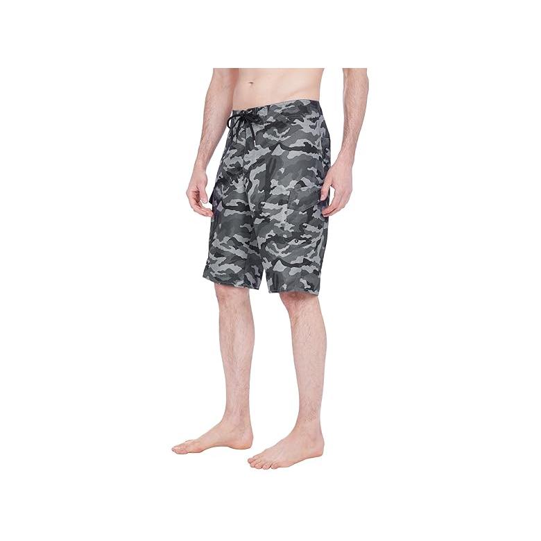 クイックシルバー Quiksilver Manic Camo 22\" Boardshorts メンズ 水着 スイムウェア Black Camの画像